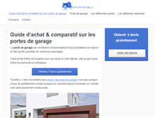 Tablet Screenshot of porte-de-garage.org